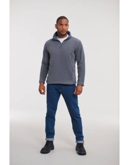 Pulover din fleece cu fermoar de 1/4 Russell